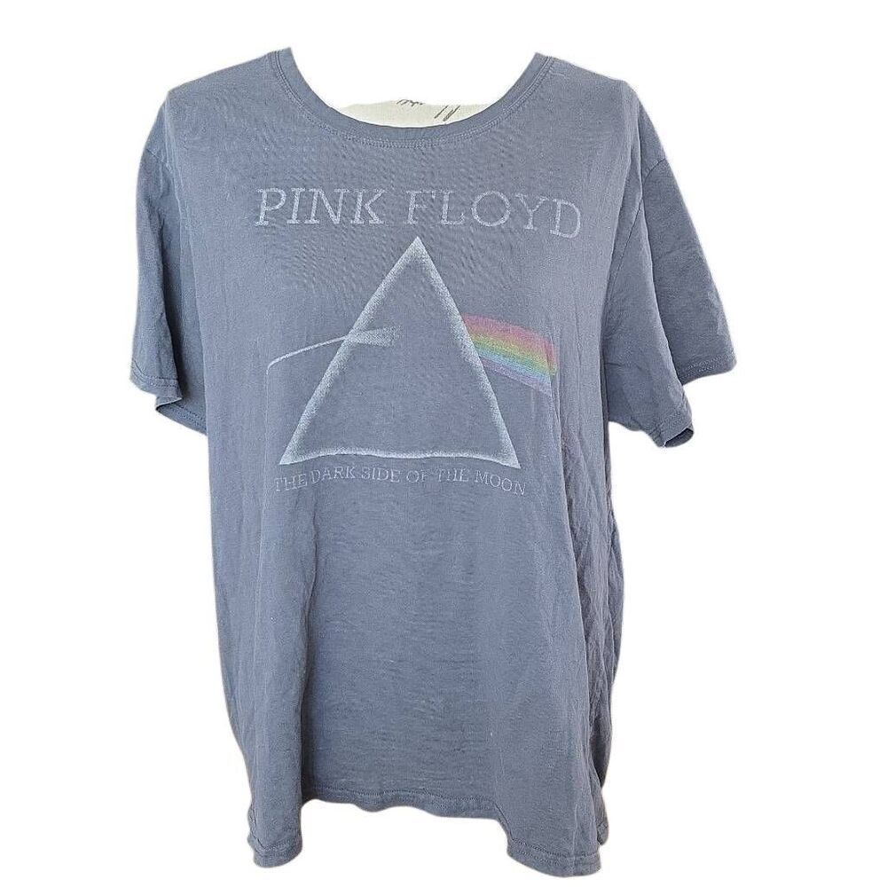 Pink Floyd Women's Size XL Gray Dark Side of the Moon Short Sleeve Shirt